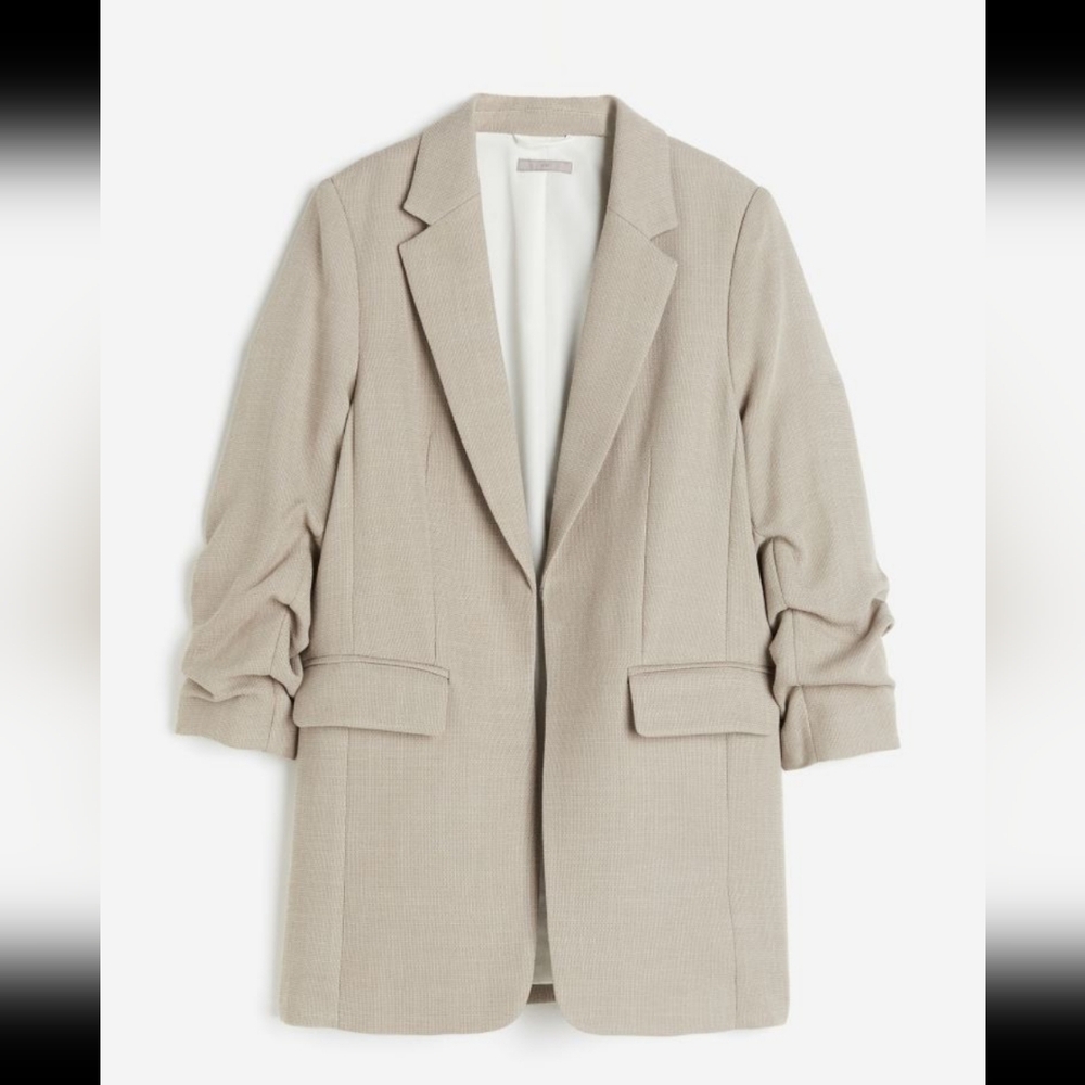H&M Gathered Sleeve jacket Blazer women